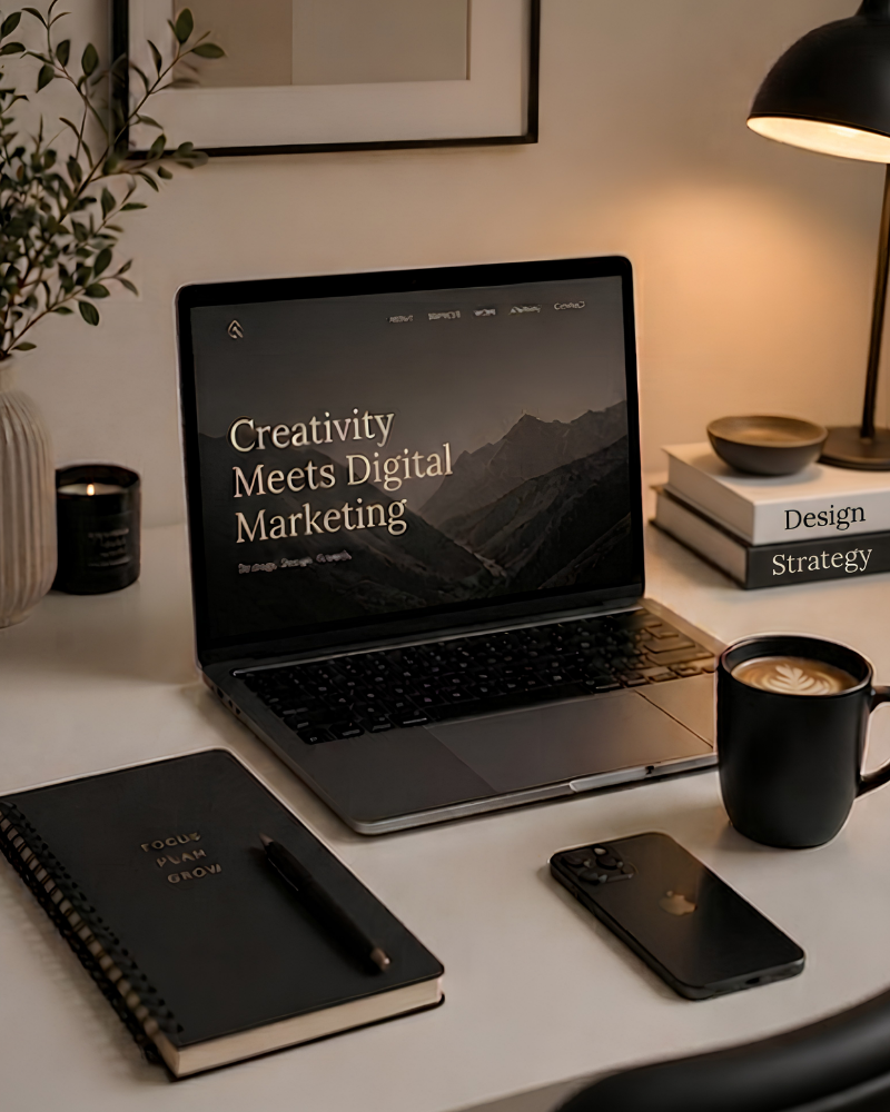 Handwritten Digital Marketing Notebook